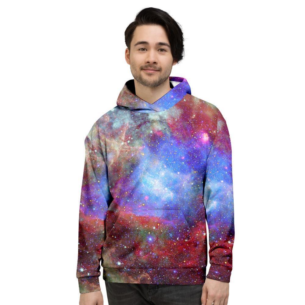 Star Nebula Galaxy Space Mens Full Size Hoodie