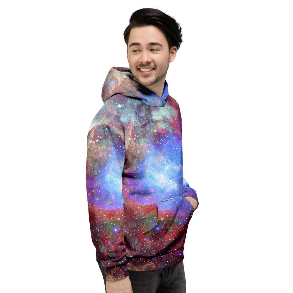 Star Nebula Galaxy Space Mens Full Size Hoodie