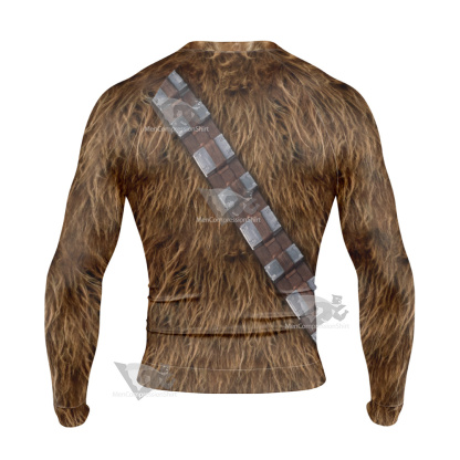 Star War Chewbacca Long Sleeve Compression Shirt