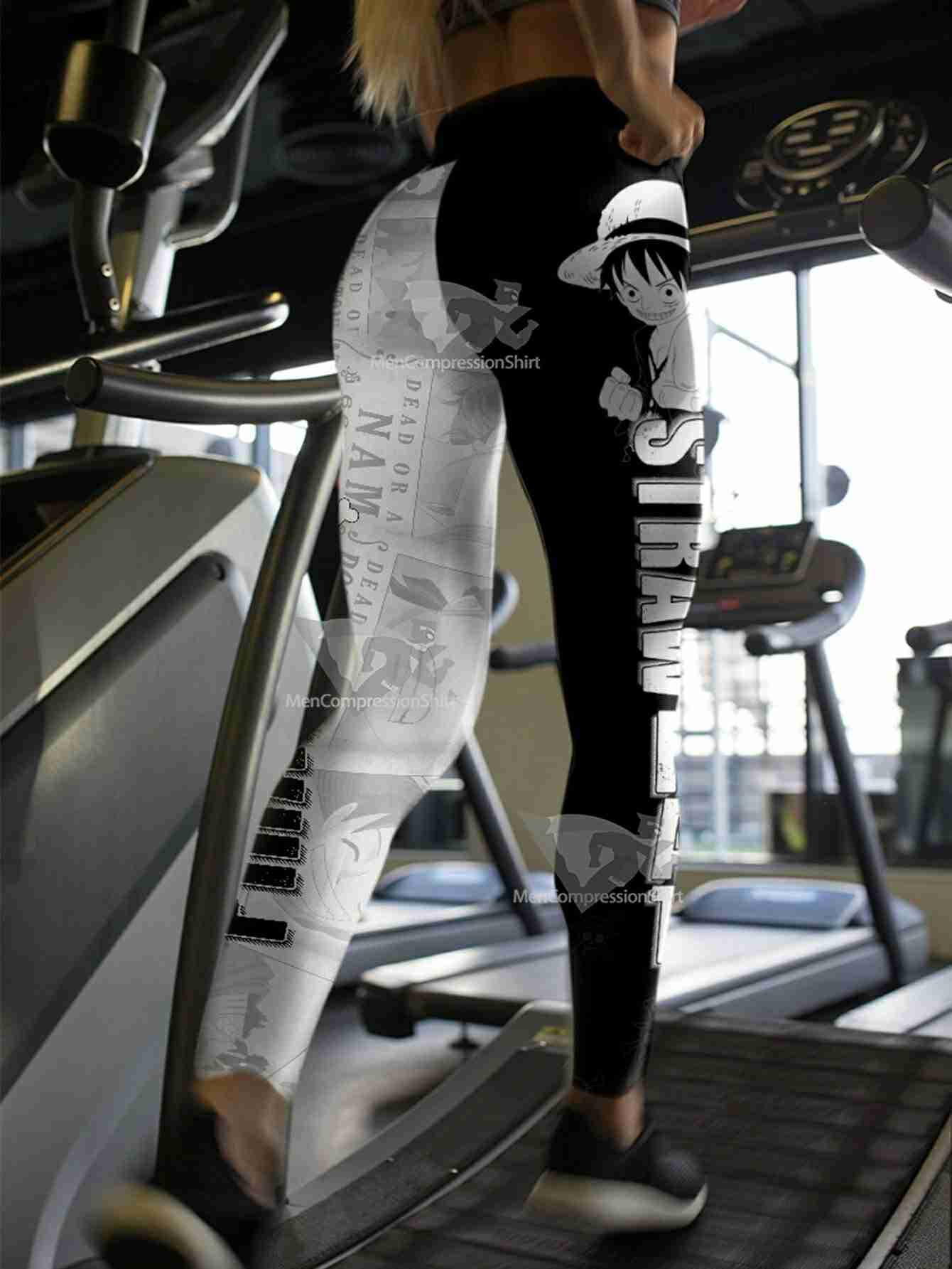 Straw Hat Fashion Women Compression Leggings