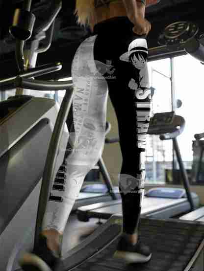 Straw Hat Fashion Women Compression Leggings