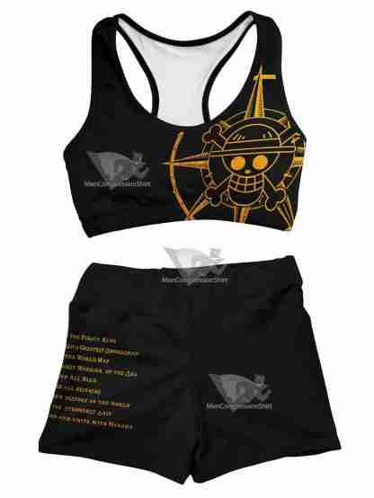 Straw Hat Grand Fleet Women Compression Active Wear Set