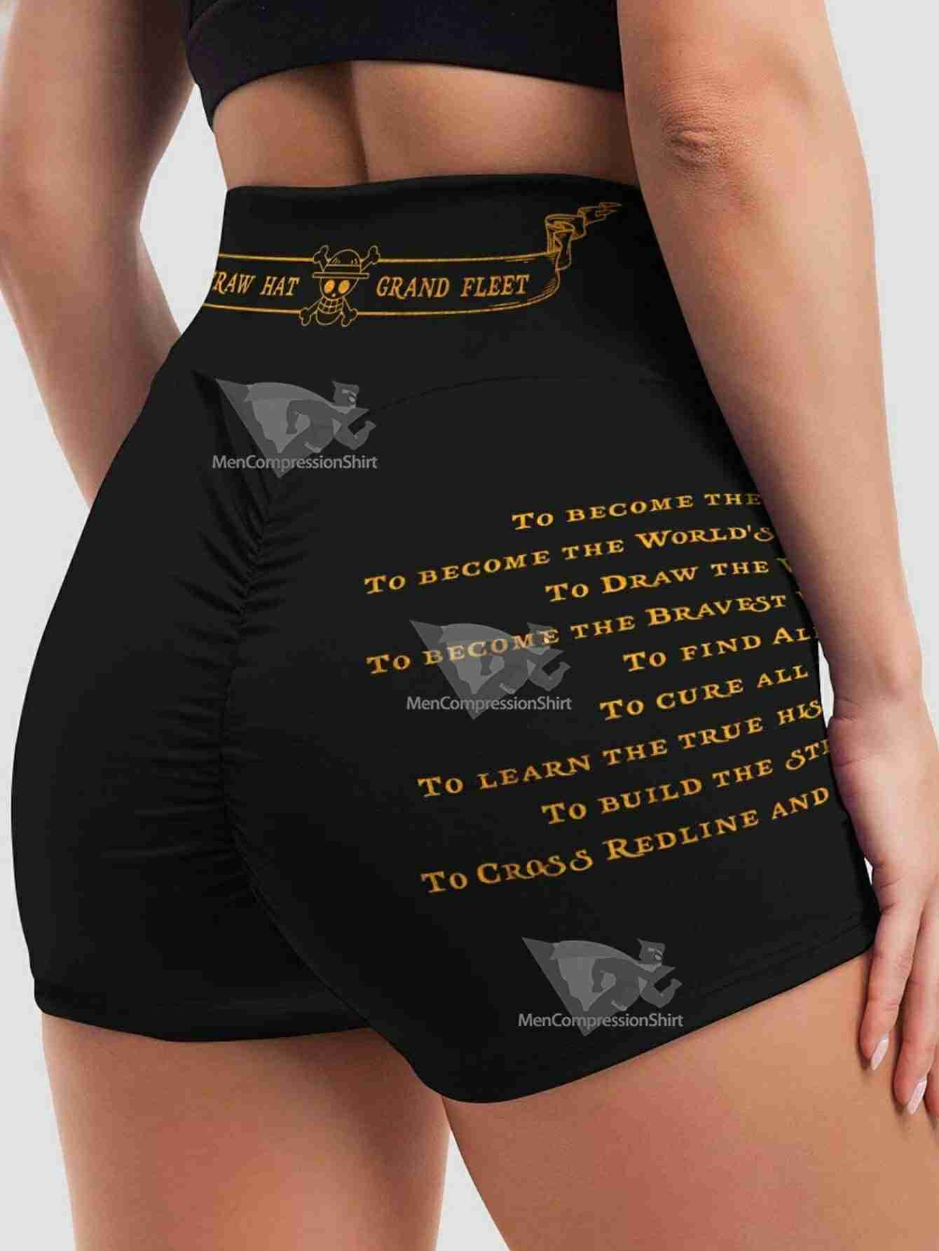 Straw Hat Grand Fleet Women Compression Active Wear Set