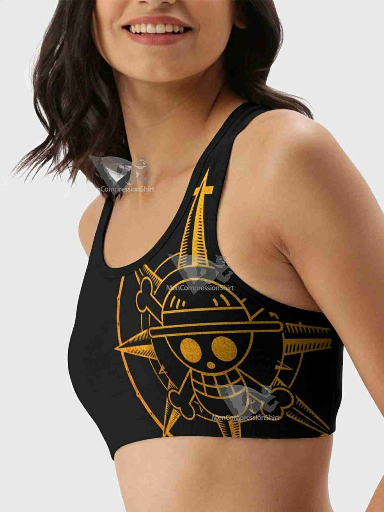 Straw Hat Grand Fleet Women Compression Active Wear Set