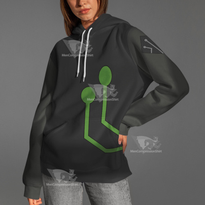 Stretch Armstrong Circuit Stream Green Cosplay Hoodie