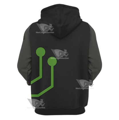 Stretch Armstrong Circuit Stream Green Cosplay Hoodie