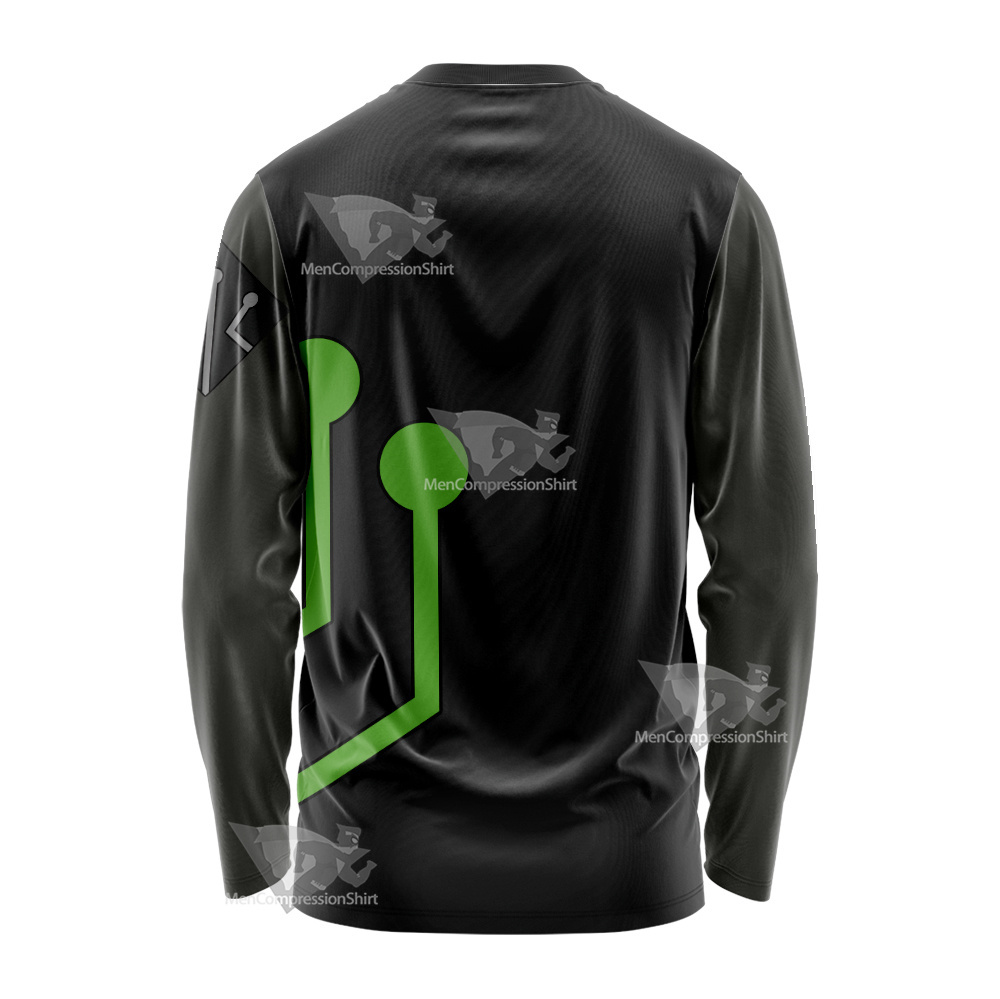 Stretch Armstrong Circuit Stream Green Cosplay Long Sleeve Shirt