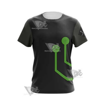 Stretch Armstrong Circuit Stream Green Cosplay T-Shirt