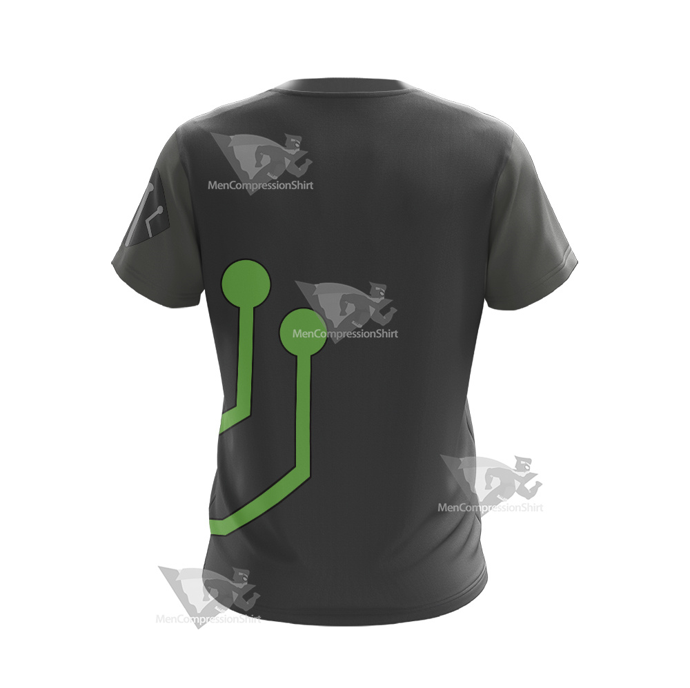 Stretch Armstrong Circuit Stream Green Cosplay T-Shirt