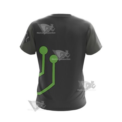 Stretch Armstrong Circuit Stream Green Cosplay T-Shirt