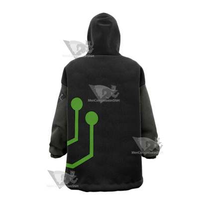 Stretch Armstrong Circuit Stream Green Oversized Blanket Hoodie