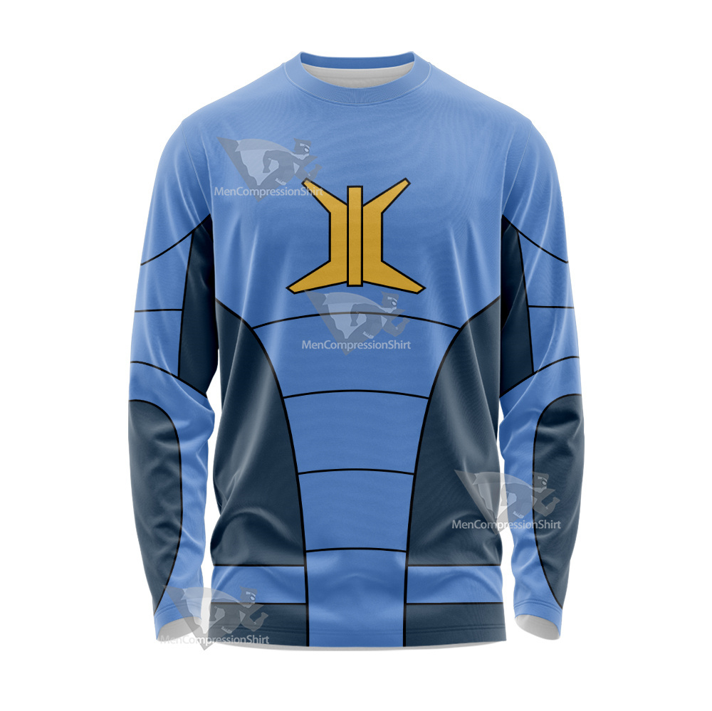 Stretch Armstrong Jake Blue Cosplay Long Sleeve Shirt