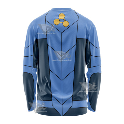 Stretch Armstrong Jake Blue Cosplay Long Sleeve Shirt