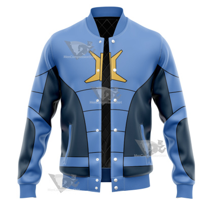 Stretch Armstrong Jake Blue Cosplay Varsity Jacket