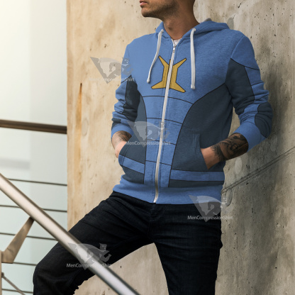 Stretch Armstrong Jake Blue Cosplay Zip Up Hoodie