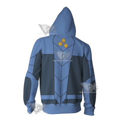 Stretch Armstrong Jake Blue Cosplay Zip Up Hoodie