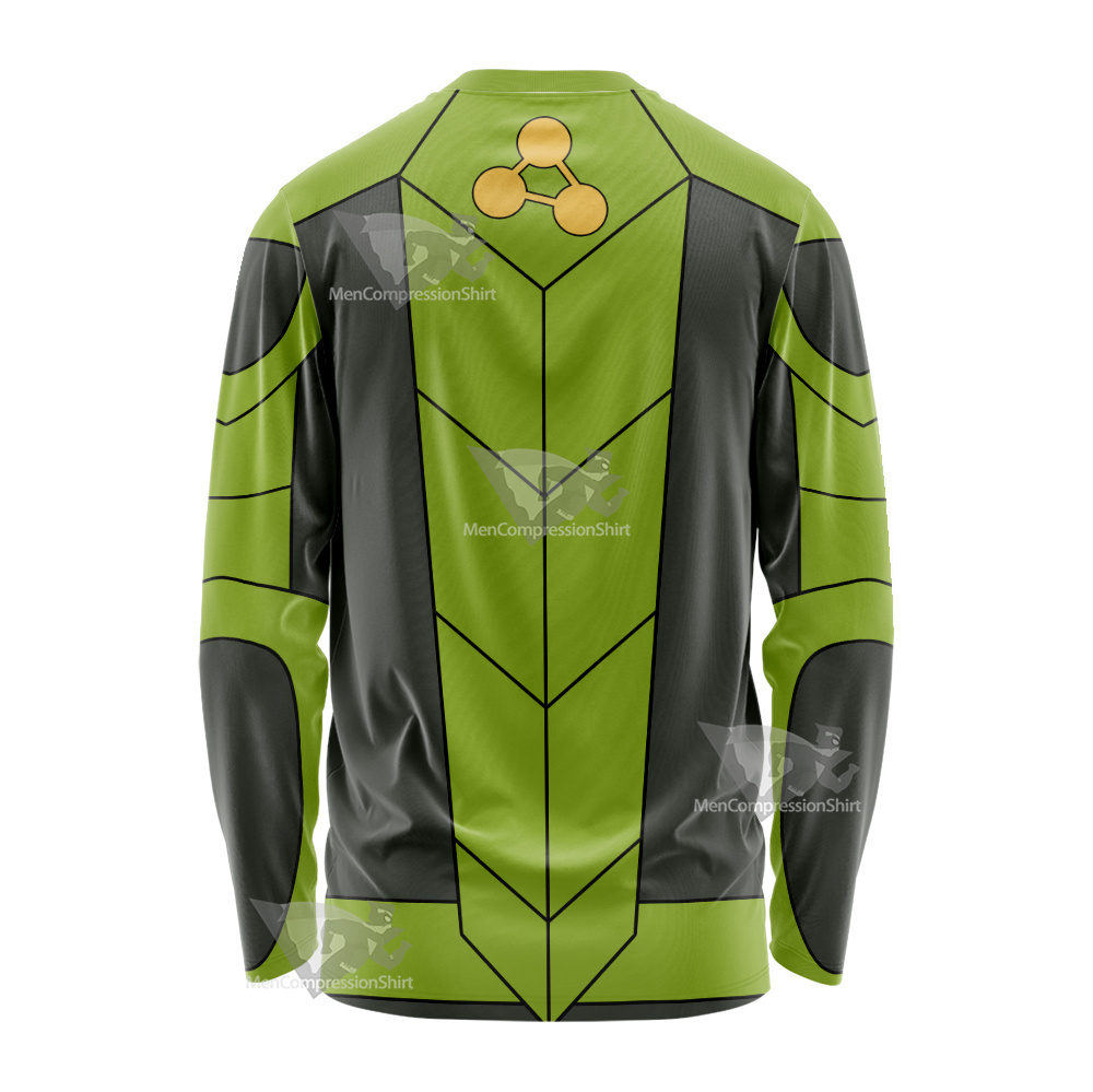 Stretch Armstrong Nathan Park Green Cosplay Long Sleeve Shirt