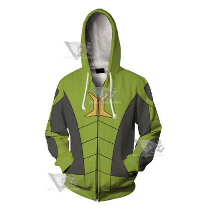 Stretch Armstrong Nathan Park Green Cosplay Zip Up Hoodie