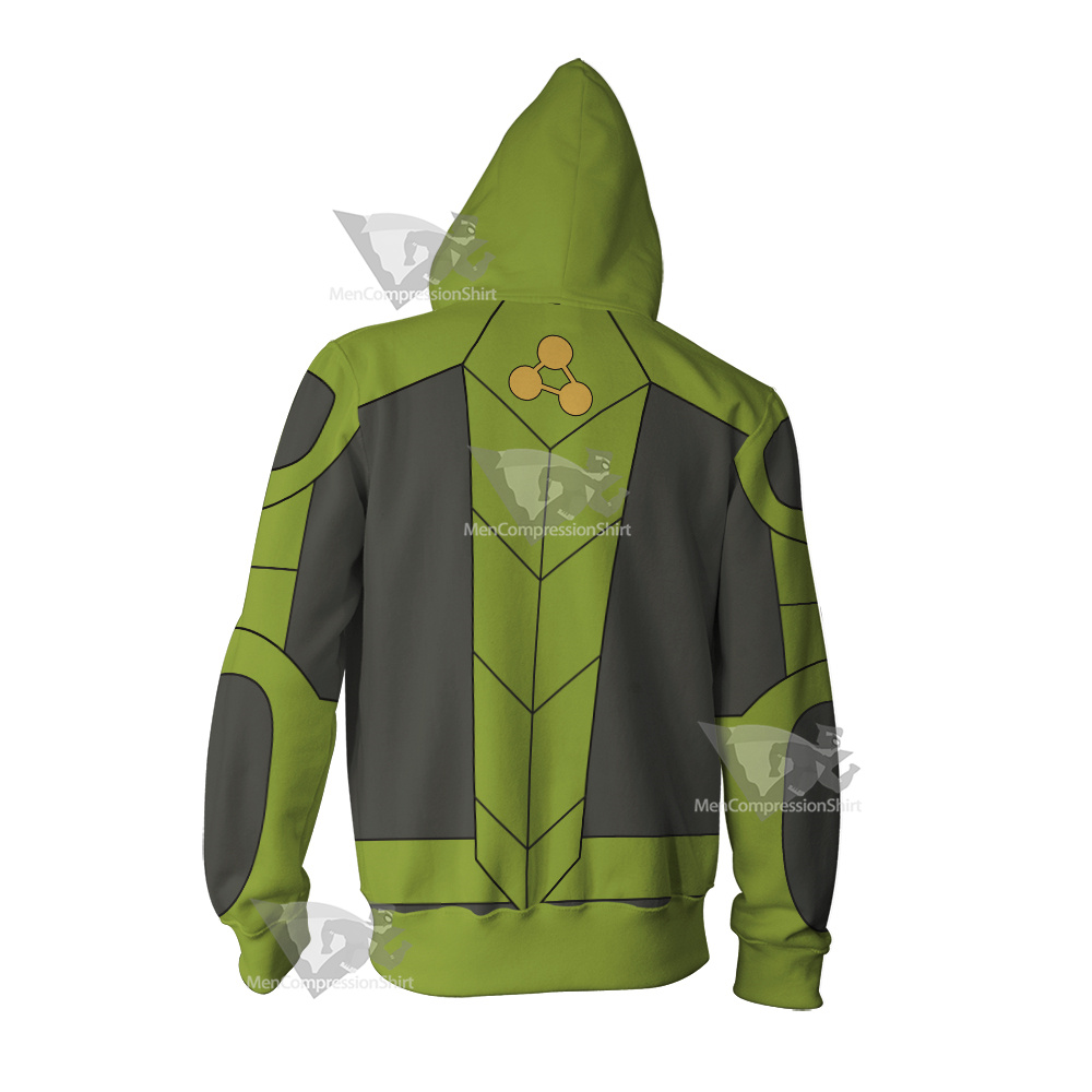 Stretch Armstrong Nathan Park Green Cosplay Zip Up Hoodie