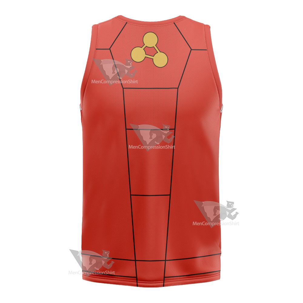 Stretch Armstrong Ricardo Perez Red Cosplay Basketball Jersey