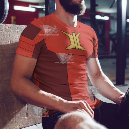 Stretch Armstrong Ricardo Perez Red Cosplay T-Shirt