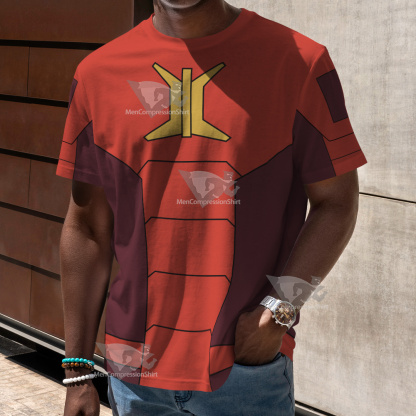 Stretch Armstrong Ricardo Perez Red Cosplay T-Shirt