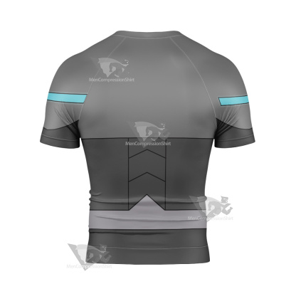 Stretch Armstrong Riya Dashti Grey Short Sleeve Compression Shirt