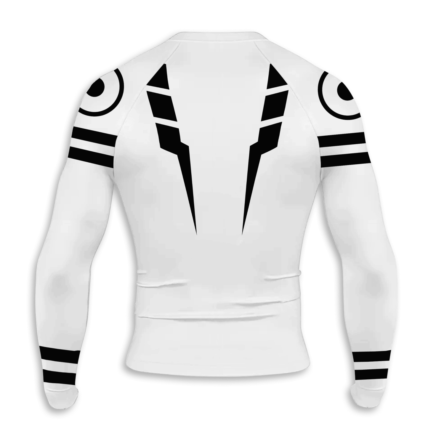 Sukuna Anime Compression Shirts White Long Sleeve
