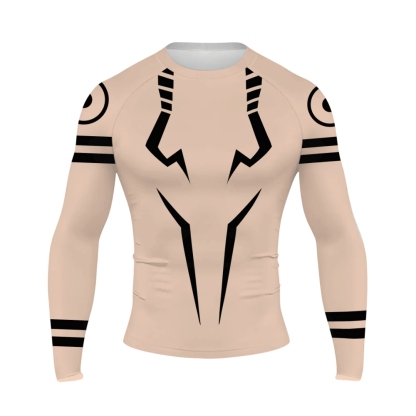 Sukuna Men Long Sleeve Compression Shirt