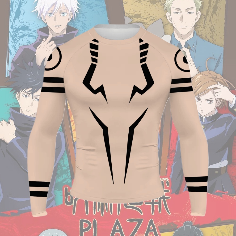 Sukuna Men Long Sleeve Compression Shirt