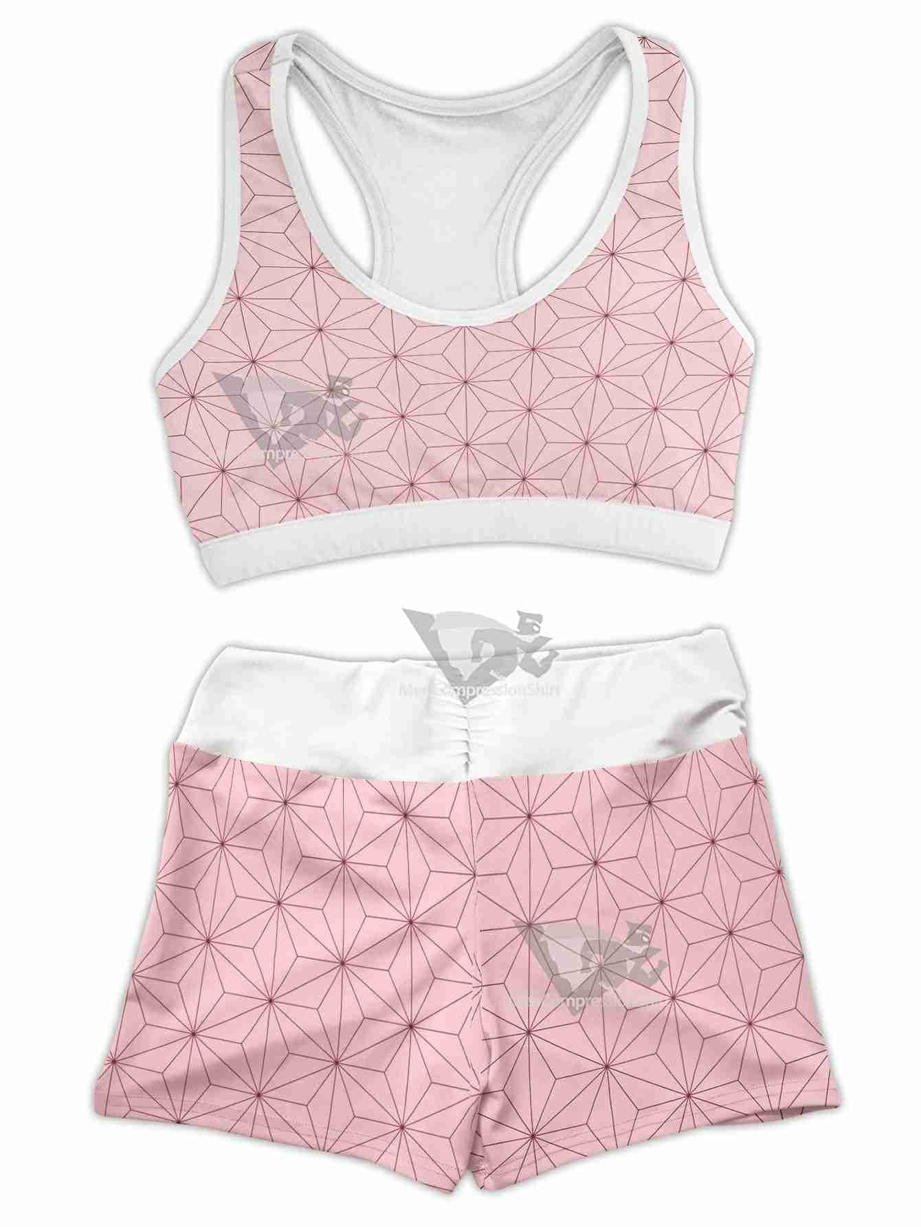 Summer Nezuko Women Compression Active Wear Set