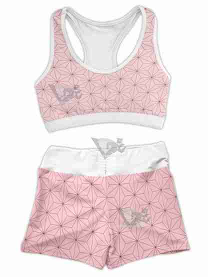 Summer Nezuko Women Compression Active Wear Set