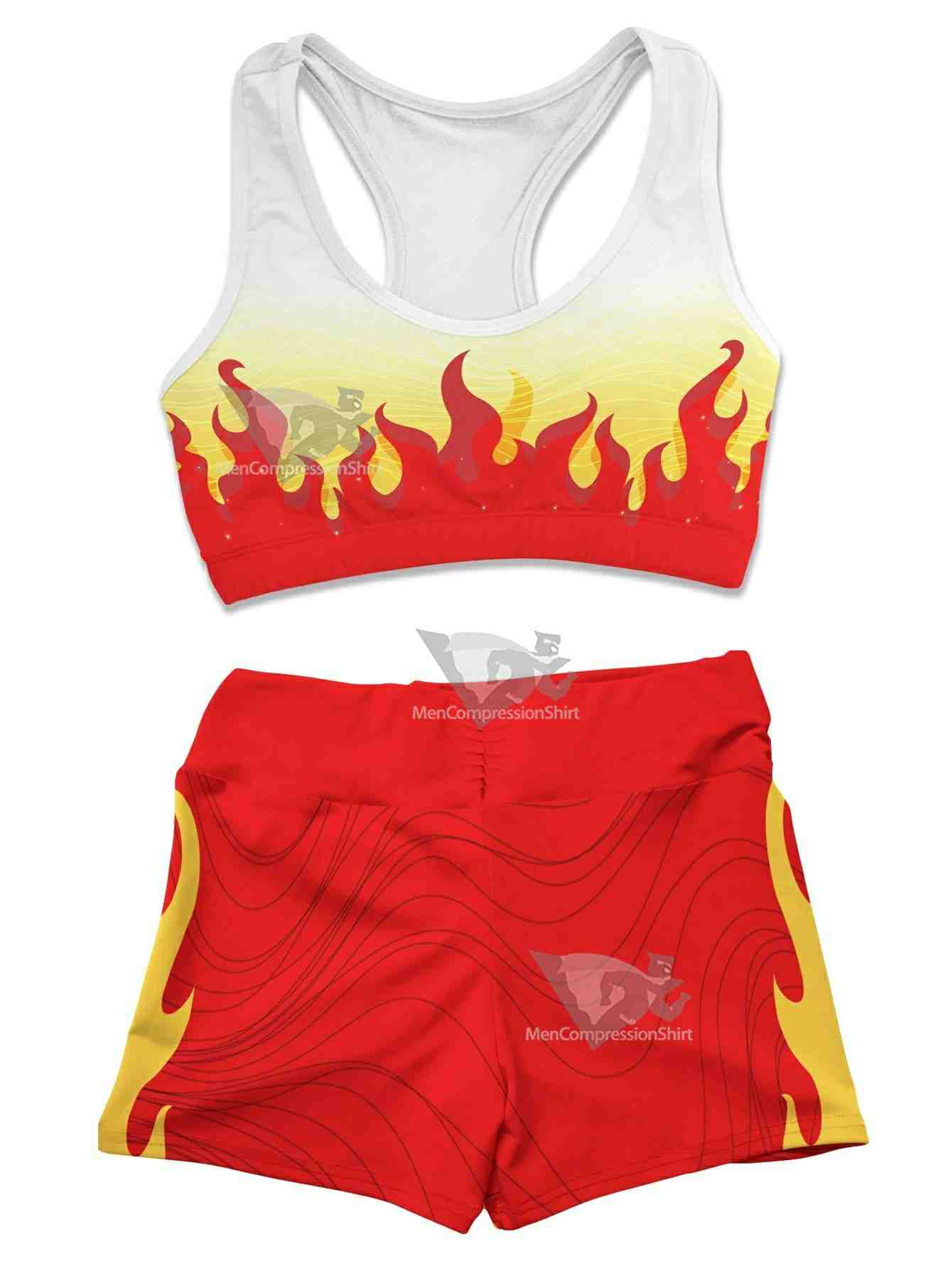 Summer Rengoku Women Compression Active Wear Set