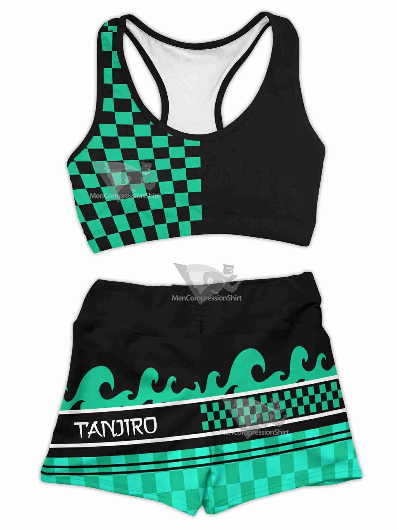 Summer Tanjiro Women Compression Active Wear Set