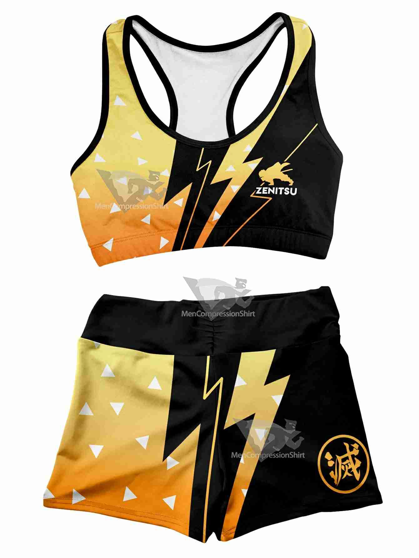 Summer Zenitsu Women Compression Active Wear Set