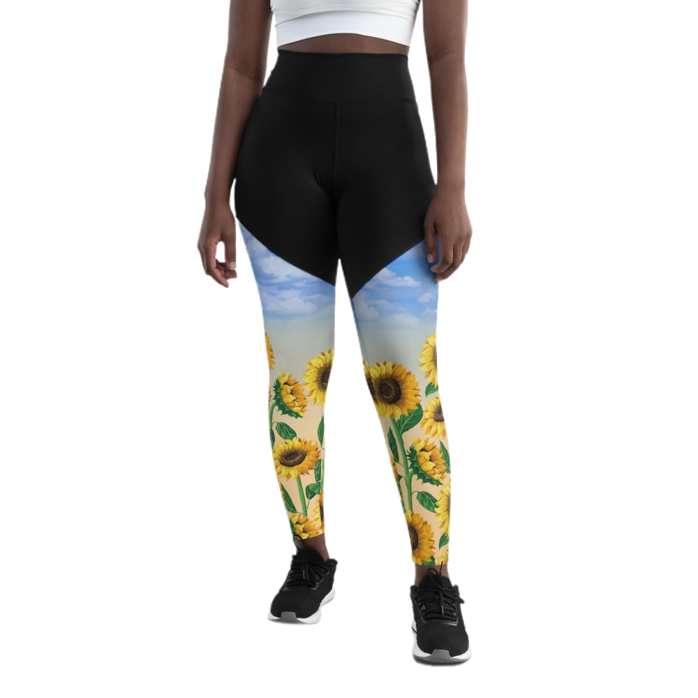 Sunflower Fields Women Compression Legging