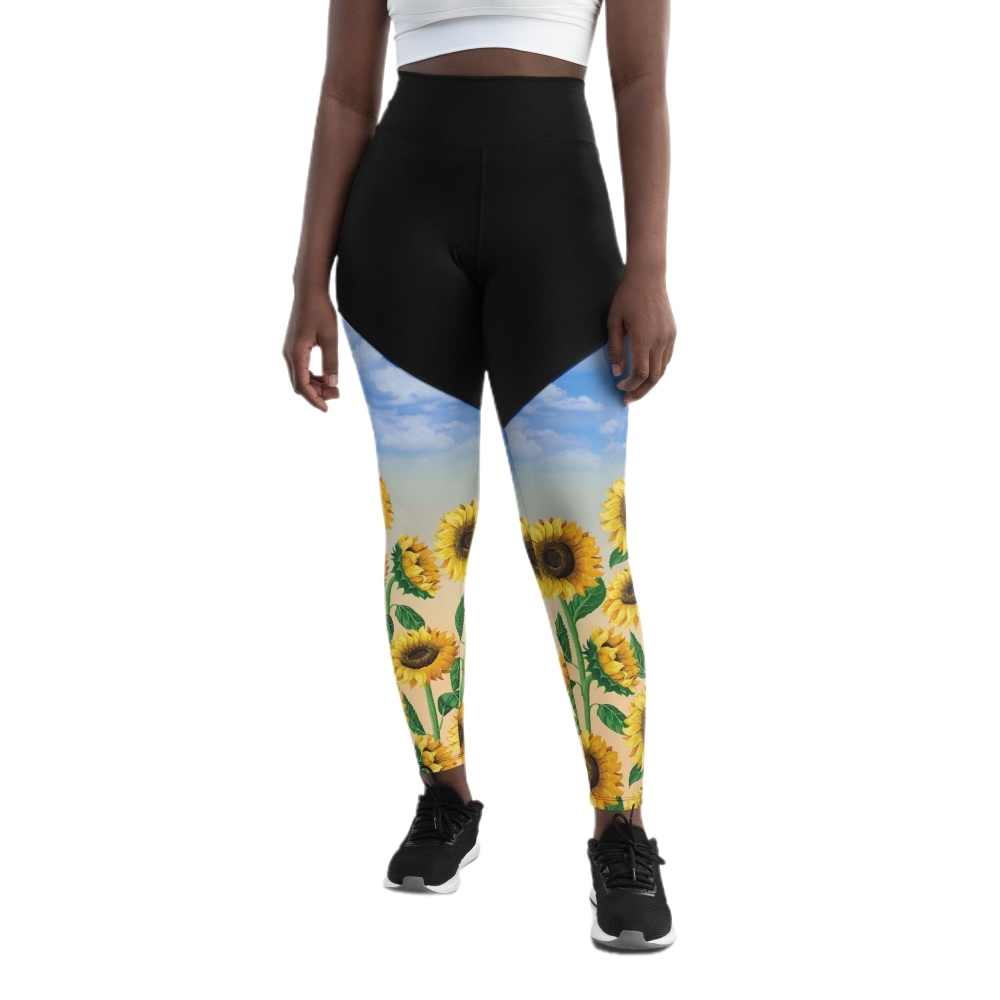 Sunflower Fields Women Compression Legging