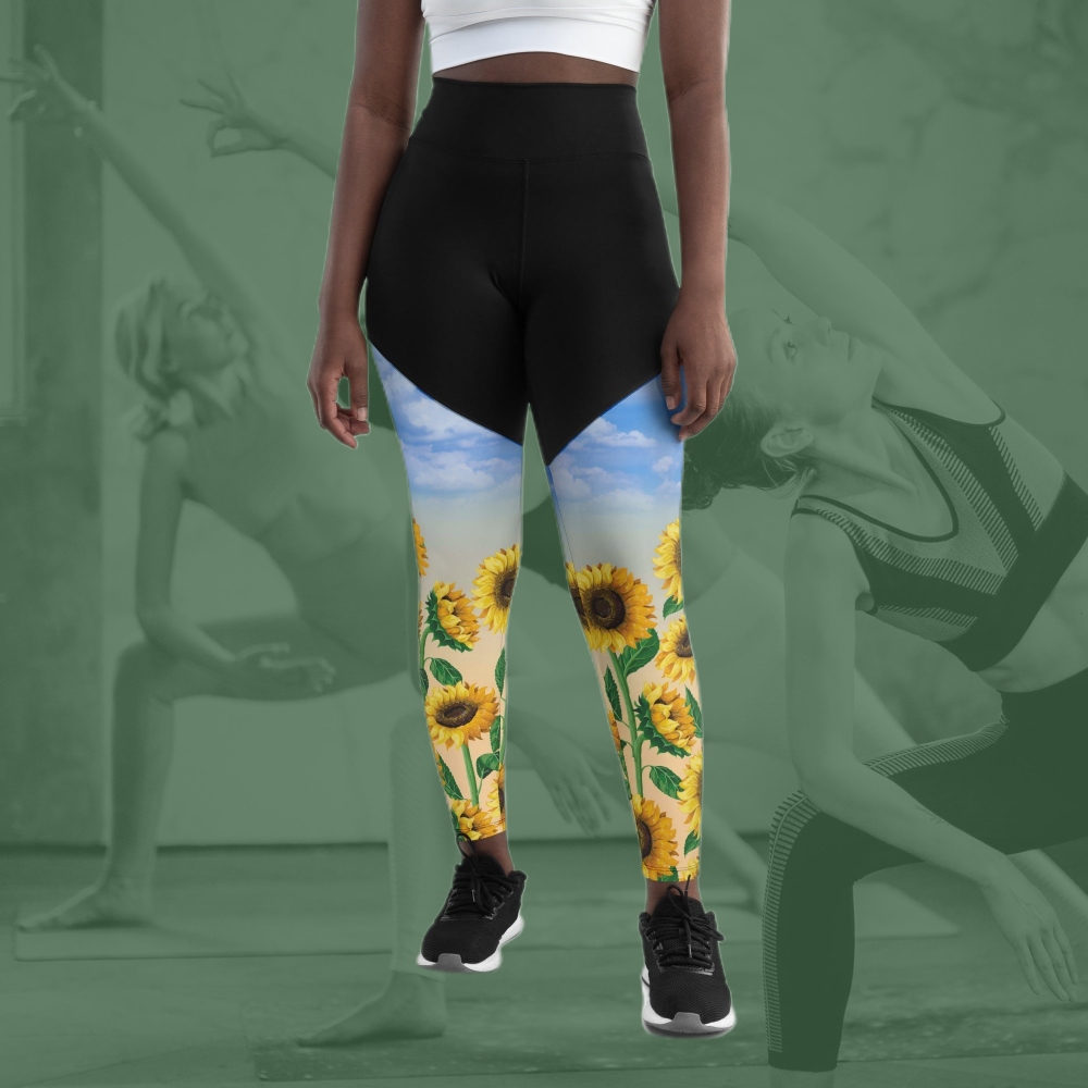 Sunflower Fields Women Compression Legging