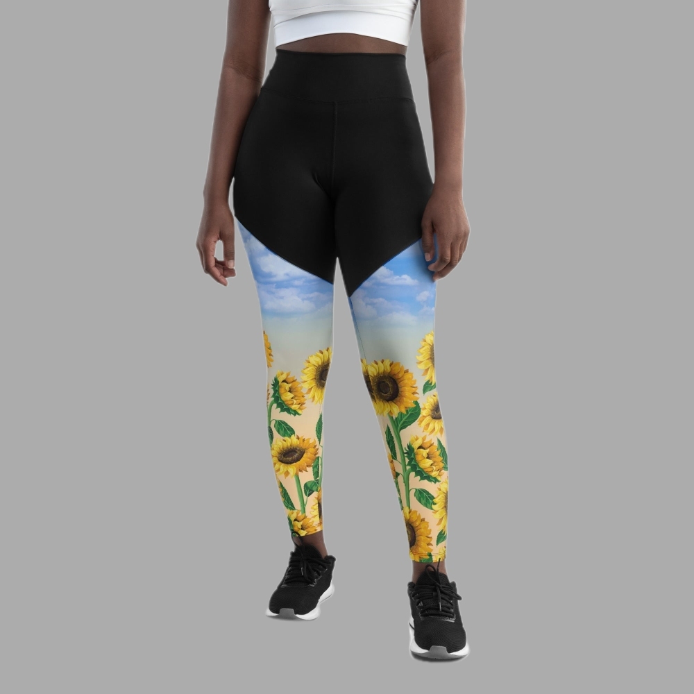 Sunflower Fields Women Compression Legging