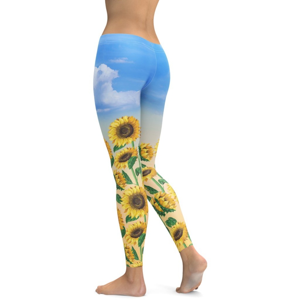 Sunflower Fields Women Compression Legging