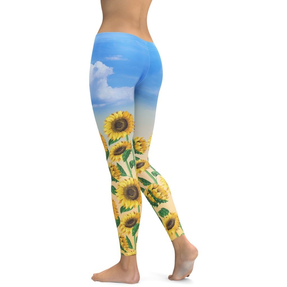 Sunflower Fields Women Compression Legging