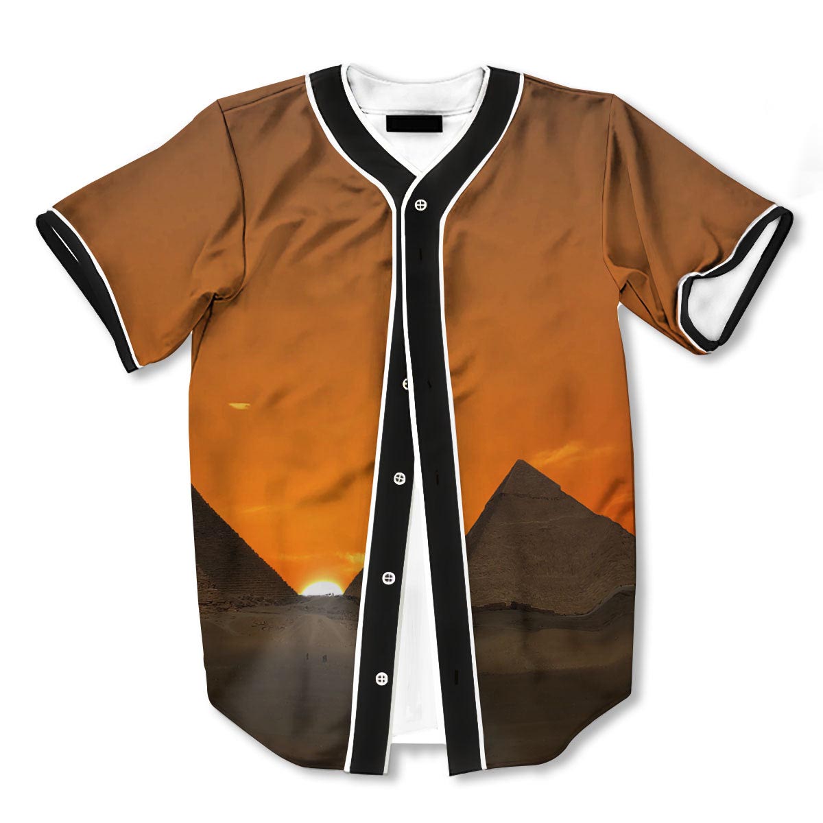 Sunset Pyramid 3d Print Full Size Baseball Jerseys