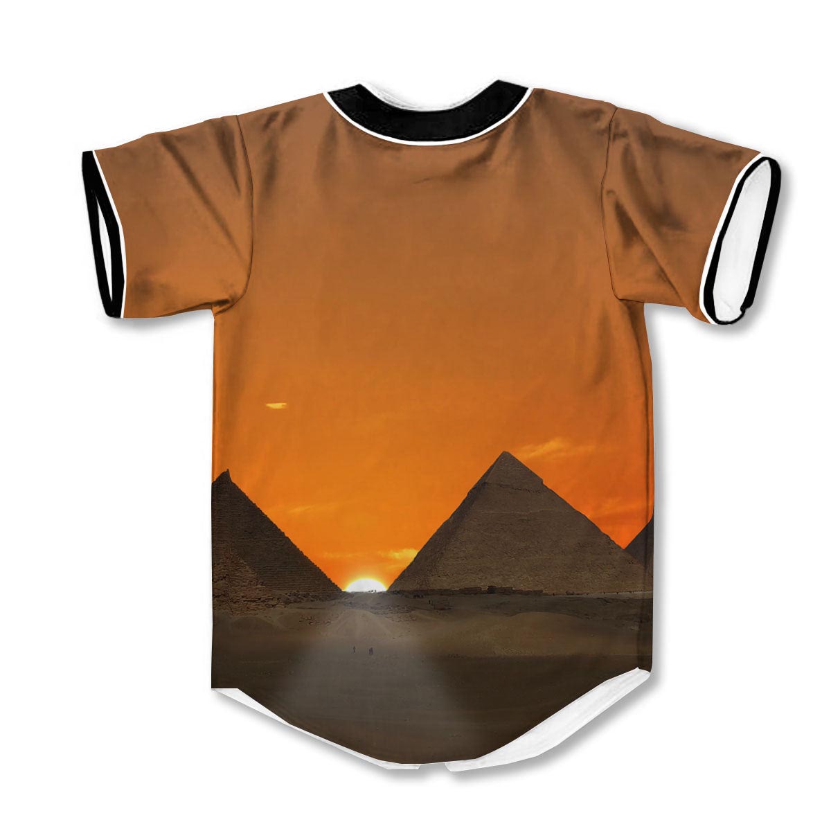 Sunset Pyramid 3d Print Full Size Baseball Jerseys