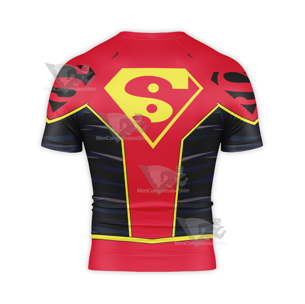 Super Man Kong Kenan New Suit Short Sleeve Compression Shirt