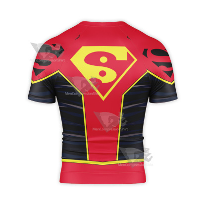 Super Man Kong Kenan New Suit Short Sleeve Compression Shirt