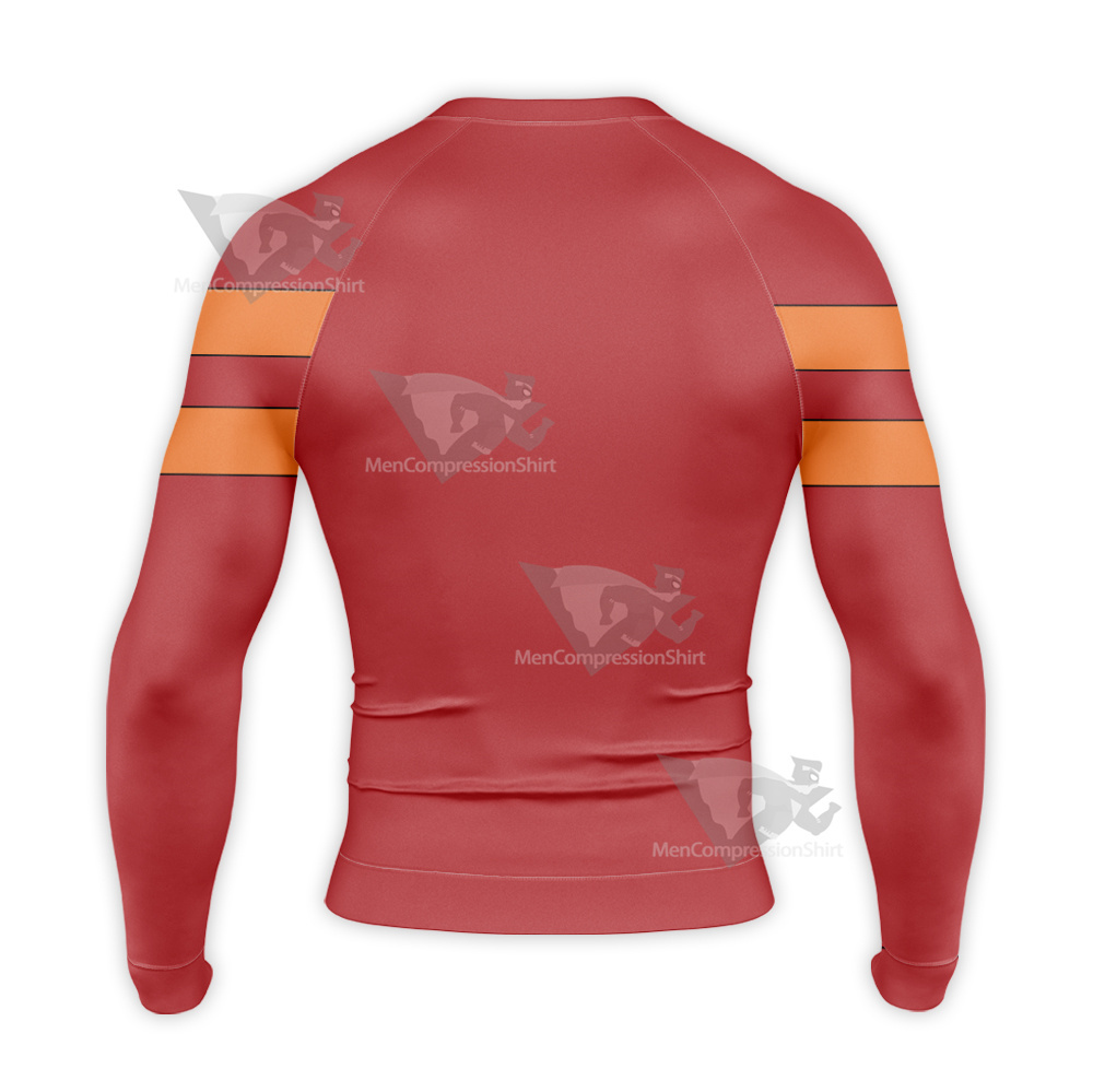 Super Robot Monkey Chiro Red Cosplay Long Sleeve Compression Shirt