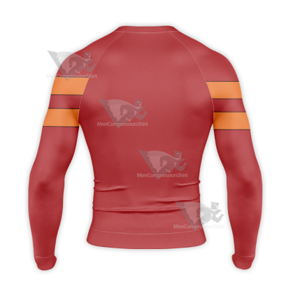 Super Robot Monkey Chiro Red Cosplay Long Sleeve Compression Shirt