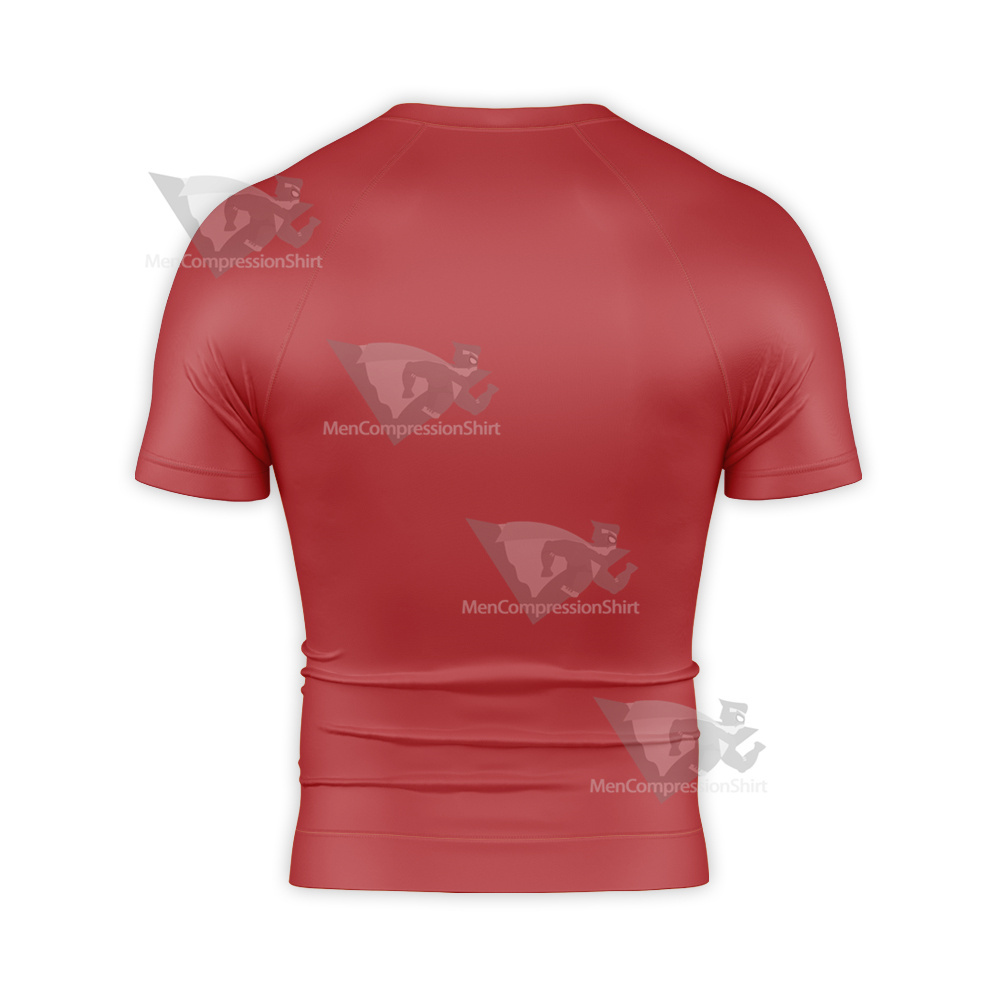 Super Robot Monkey Chiro Red Cosplay Short Sleeve Compression Shirt