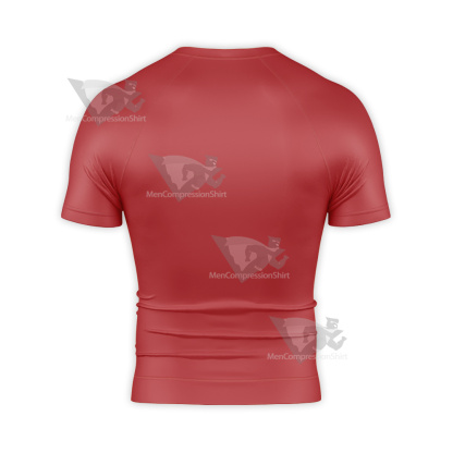 Super Robot Monkey Chiro Red Cosplay Short Sleeve Compression Shirt