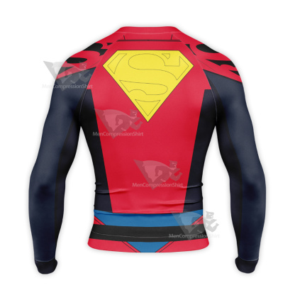 Superboy Conner Kent New Suit Long Sleeve Compression Shirt